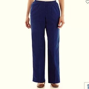 ALFRED Dunner Classic Fit Navy Pants NWT Size 10P